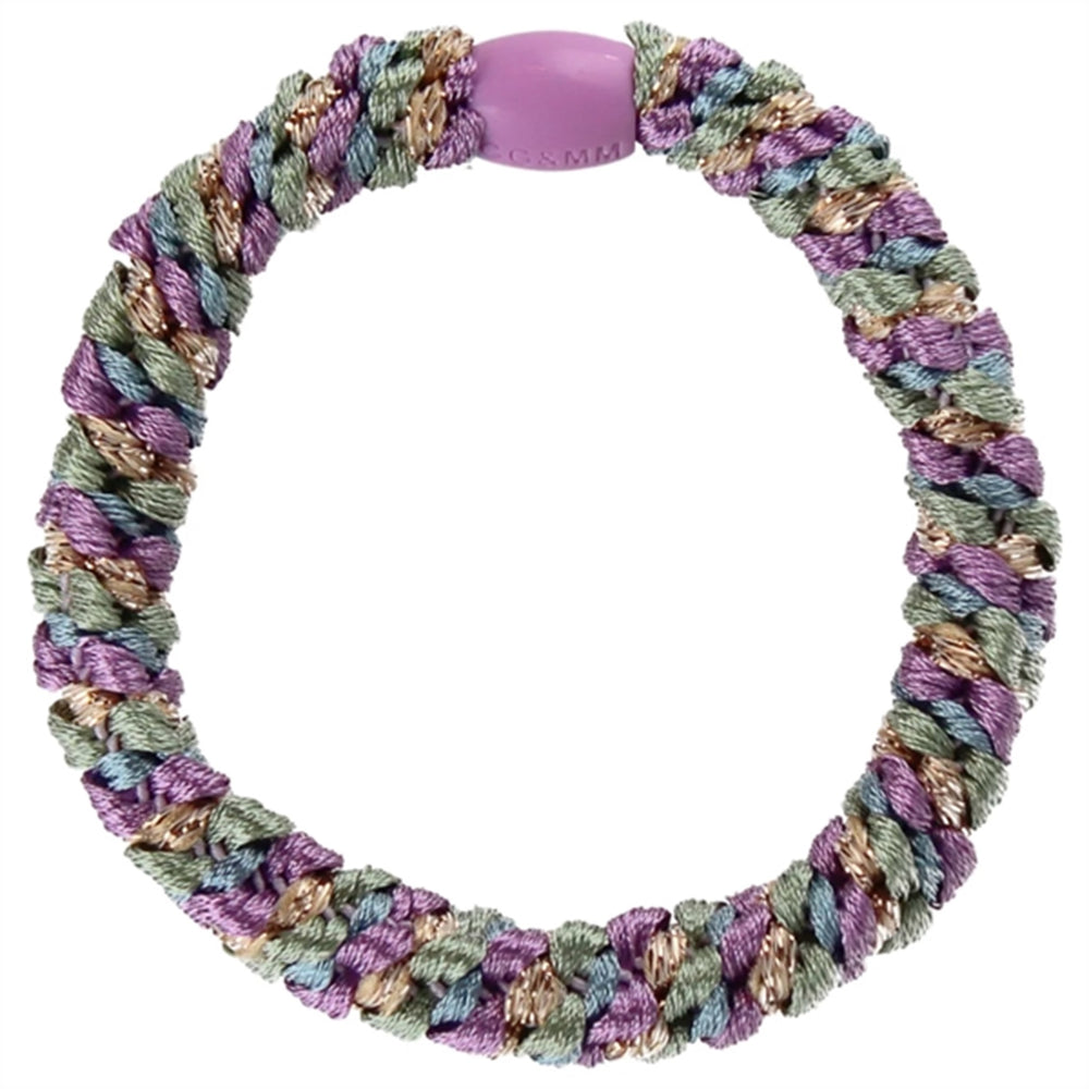 Hårelastik Multi Purple Rainbow Glitter