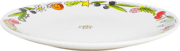 Blond Amsterdam gebaksbord Green Happiness D 22 H 2 cm