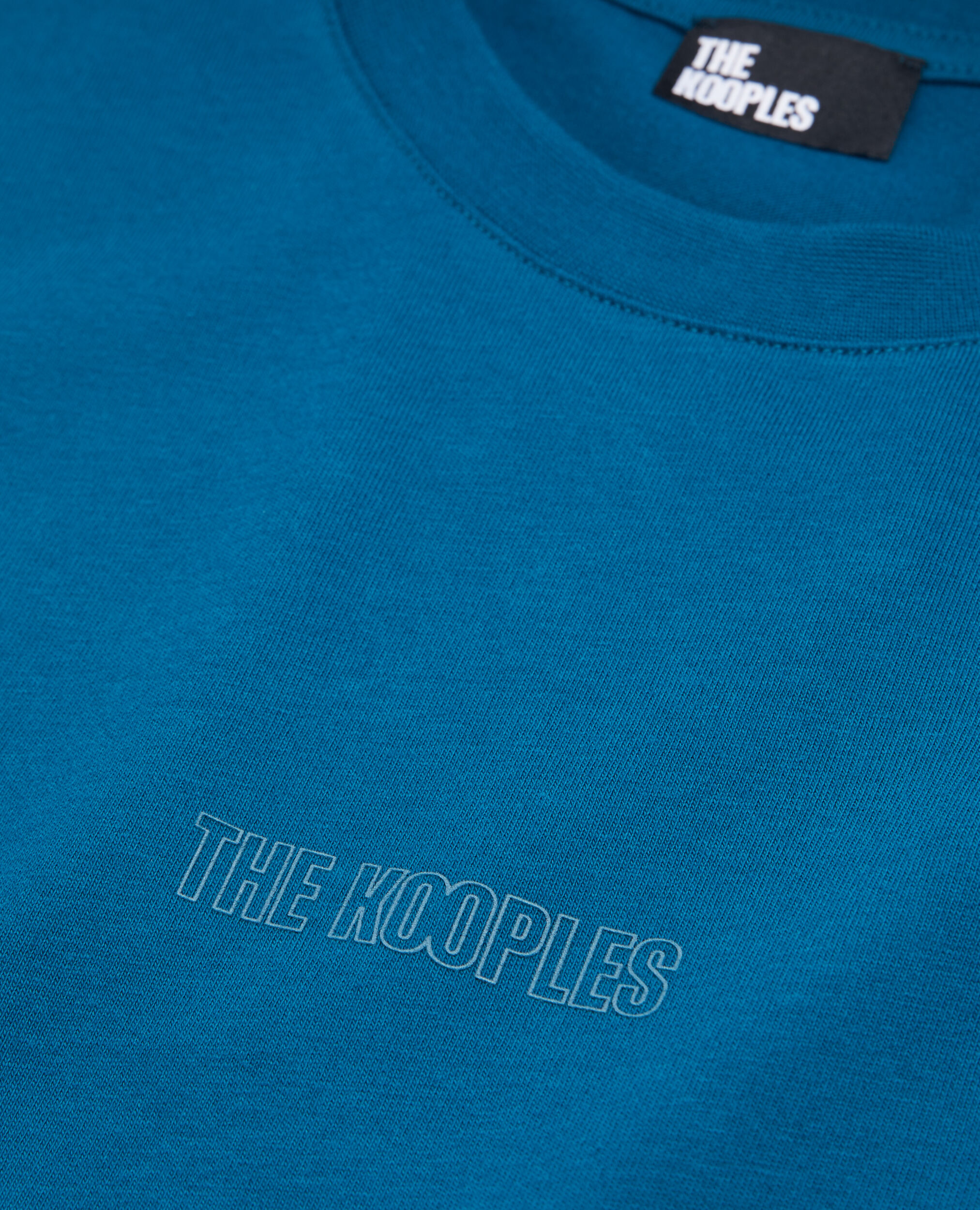 T-shirt bleu avec logo