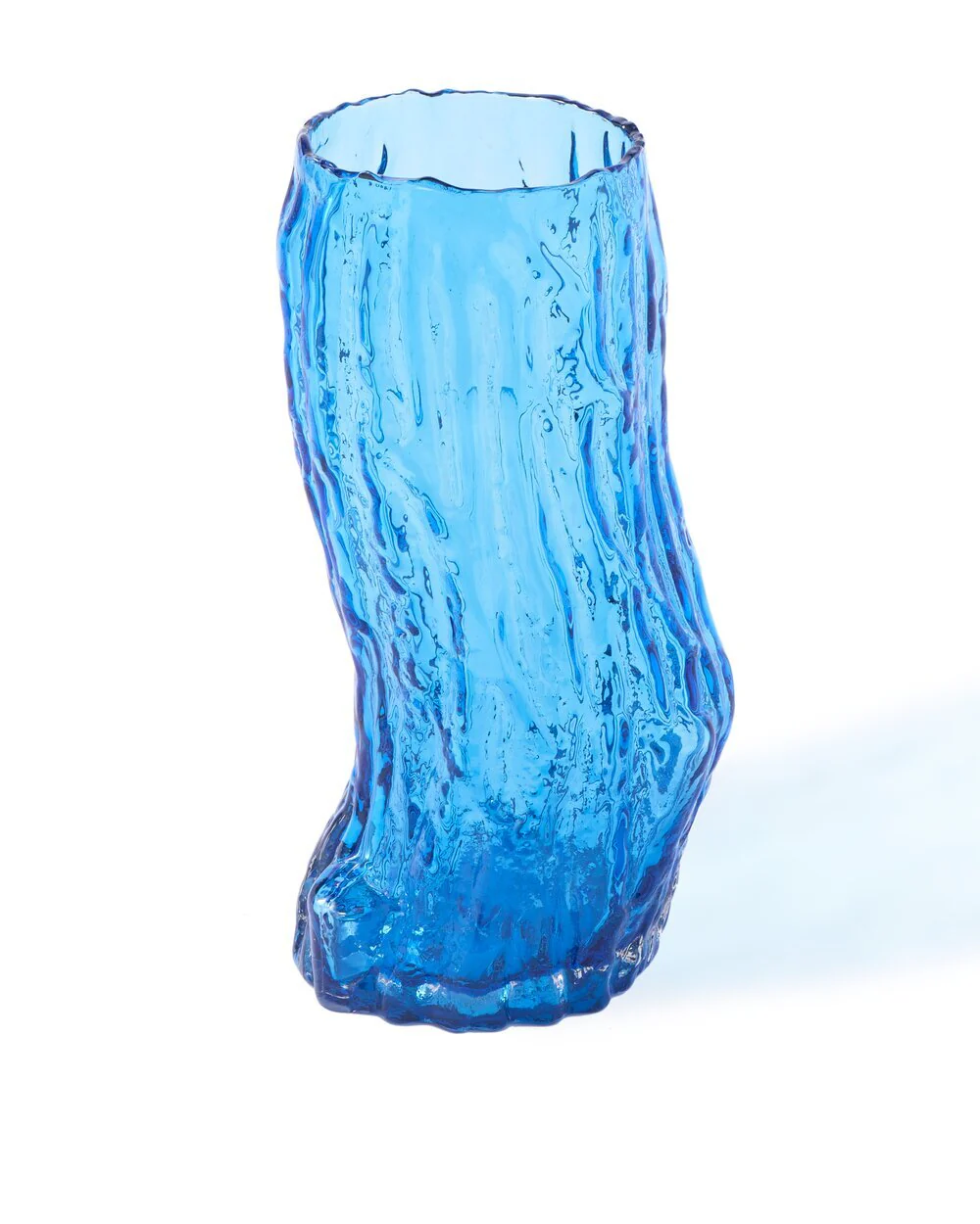 POLSPOTTEN  Tree Log vase, Dark Blue - medium