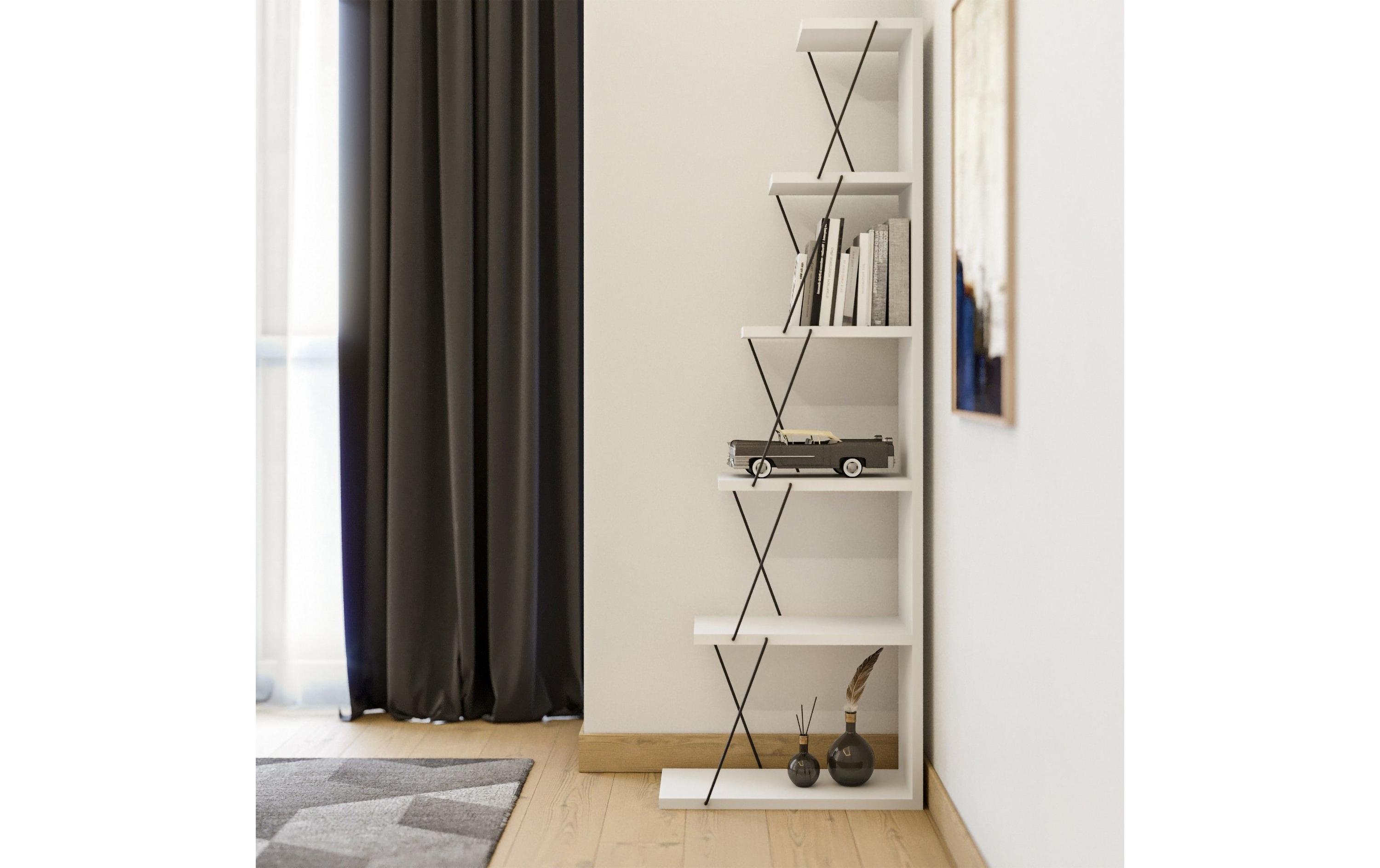 Regal Tlos 50 x 150 x 22 cm, WeissWandregal