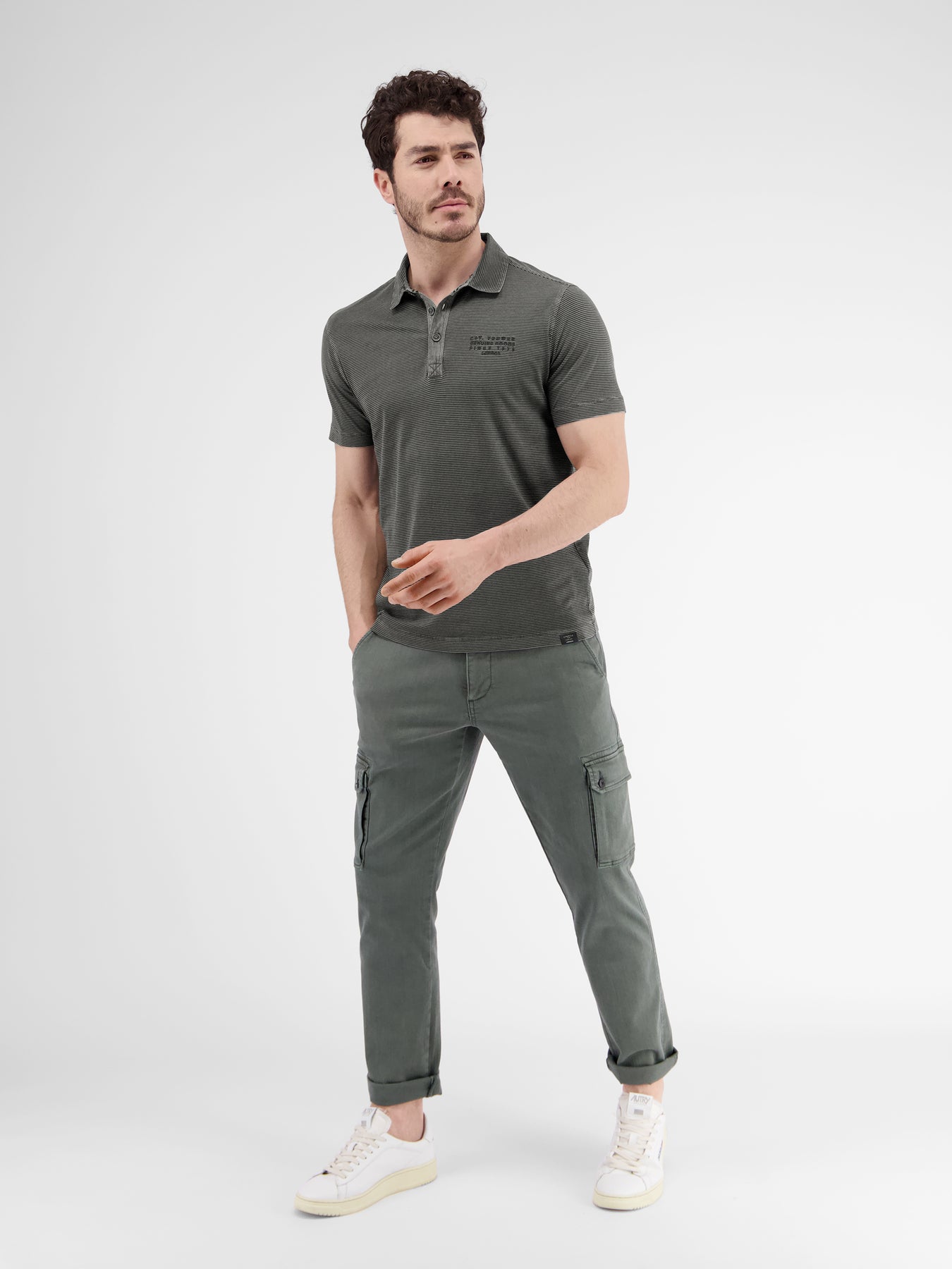 Poloshirt in Finelineroptik