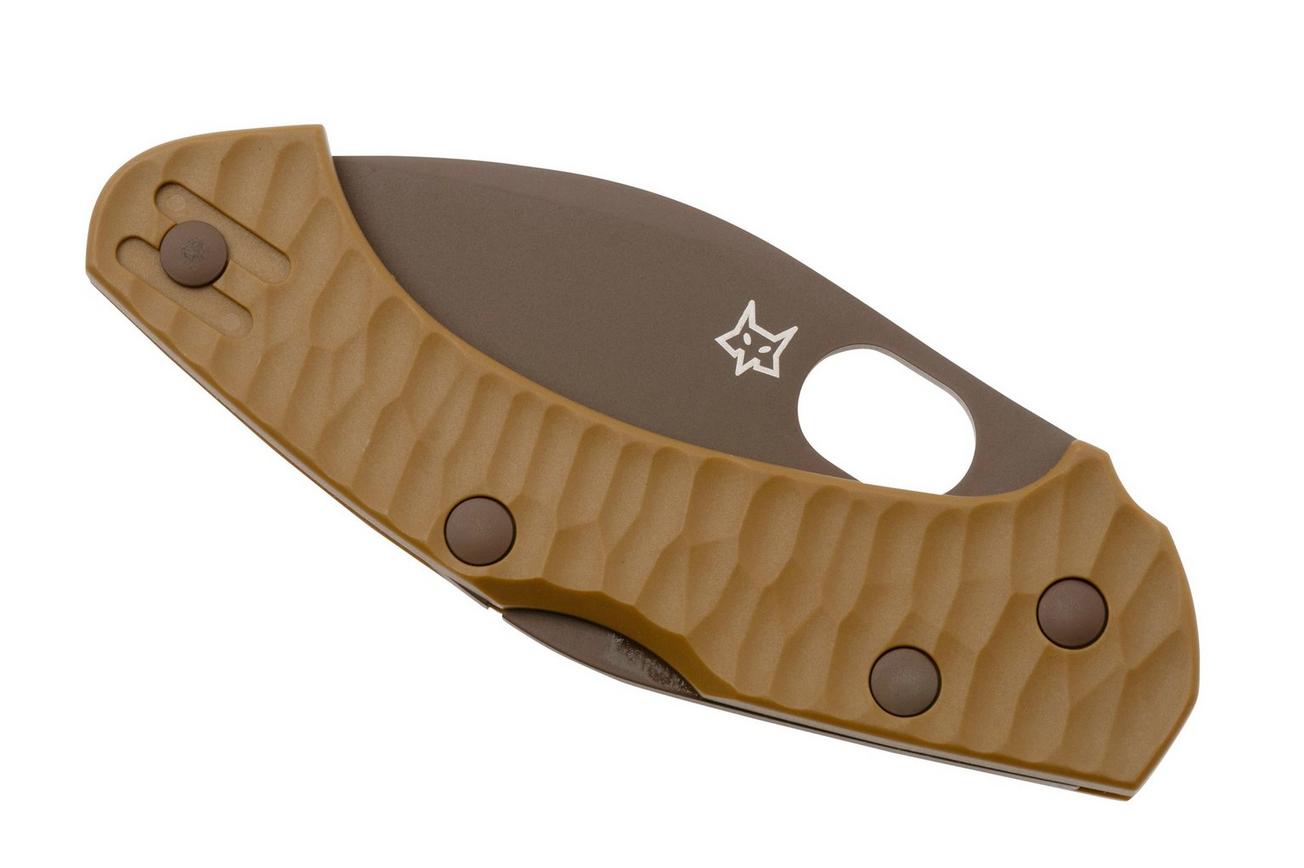 Fox Knives Zero 2.0 Desert Warrior FX-311-CT Coyote FRN, Top Shield Coyote Blade zakmes, Jens Ansø design