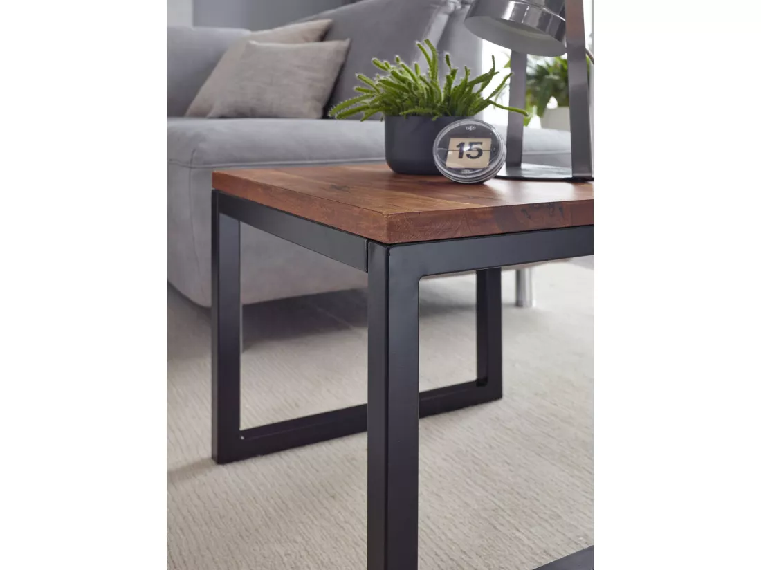table d'appoint 45x40x45 cm table de salon en bois massif table de salon