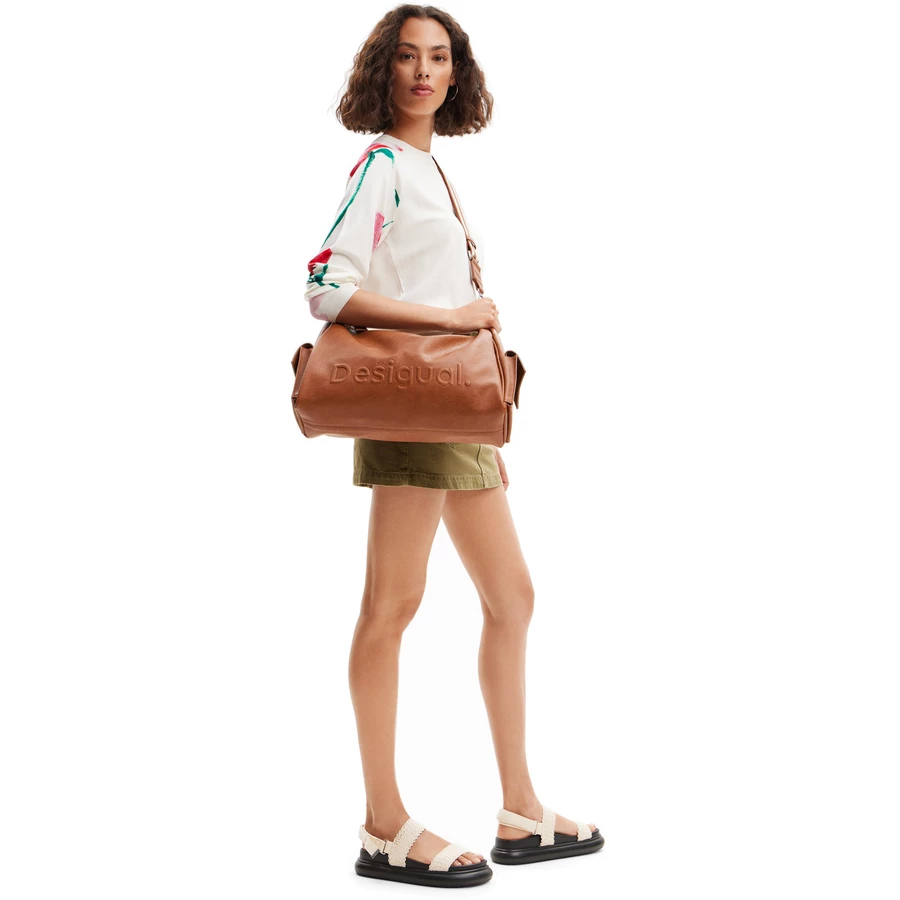 Desigual Half Logo 24 Brasilia - Schultertasche 40.5 cm brown