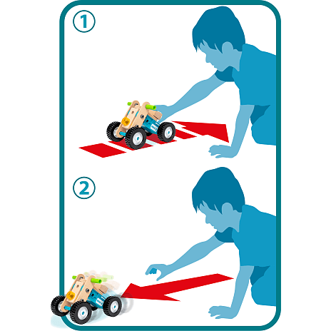 BRIO 34595 Builder Pull back-motorsæt