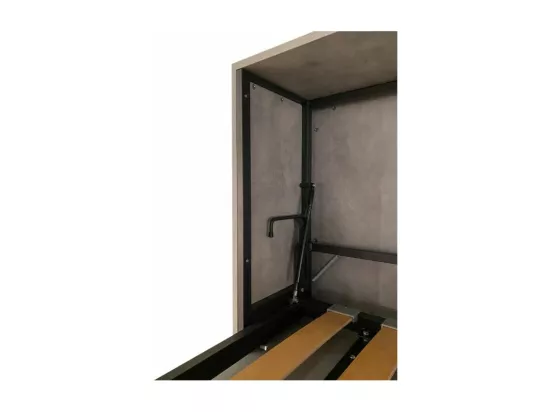 Lit escamotable horizontal blanc Bounto 85x185-