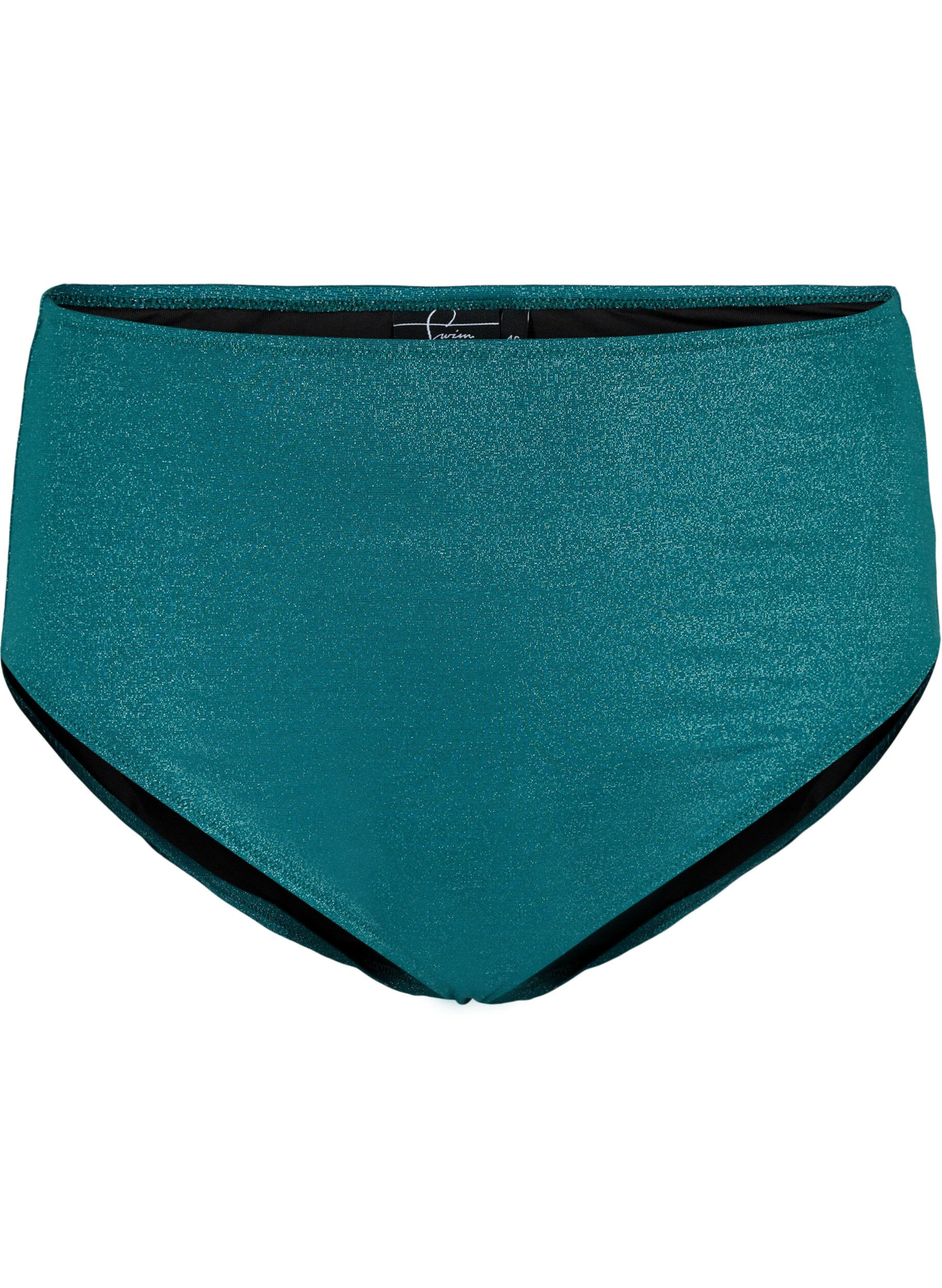 Glitter bikini trusser med høj talje