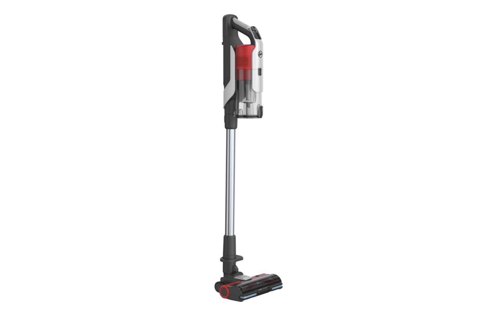 Akku-Hand- und Stielsauger HF9 Grau/Rot<br>Kabelloser Staubsauger mit «Anti-Twist»-Technologie