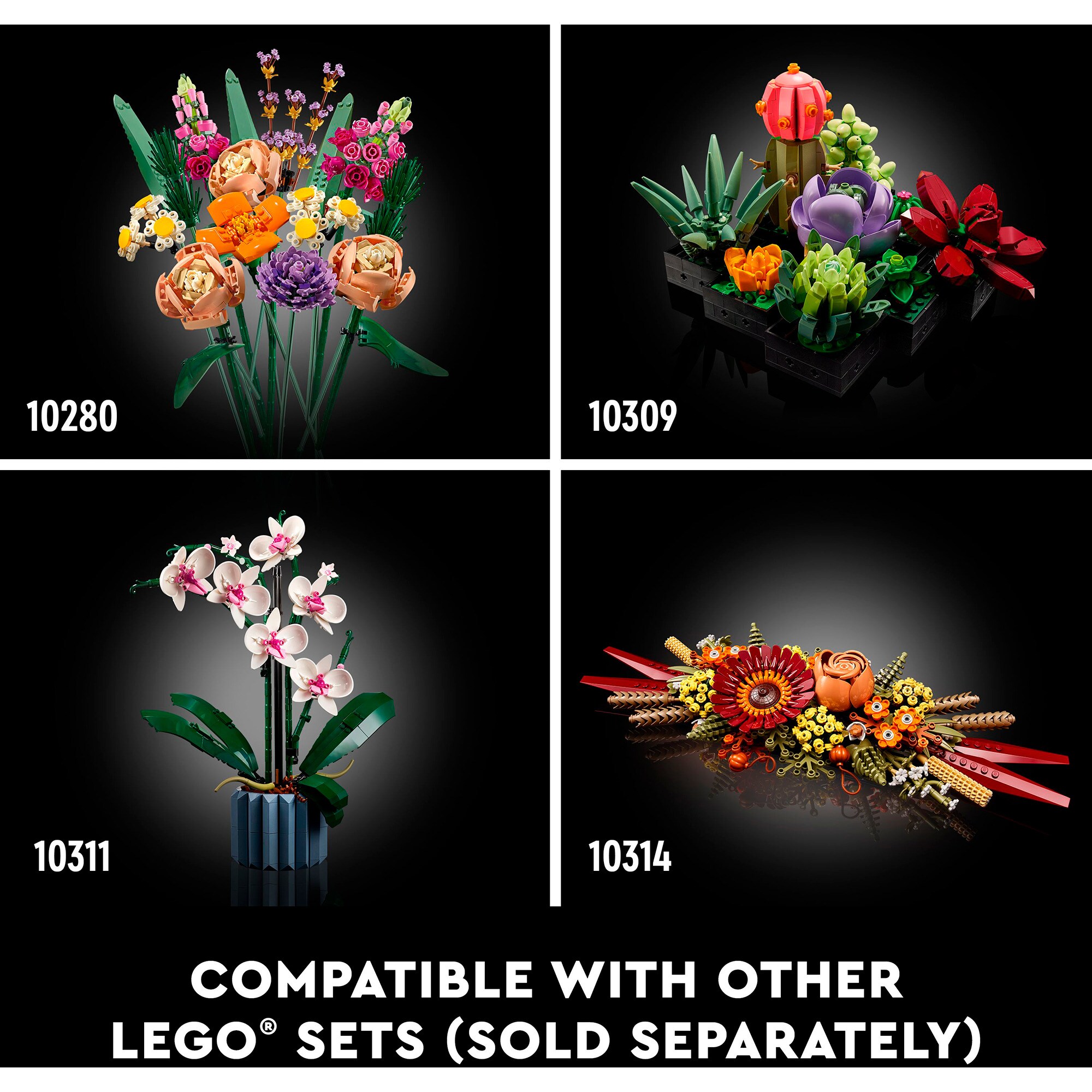 LEGO Konstruktionsspielzeug Icons Wildblumenstrauß