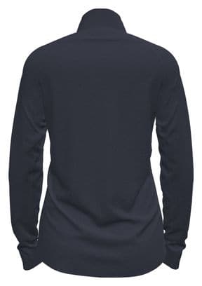 Polaire Femme Odlo Full Zip Berra Bleu Foncé