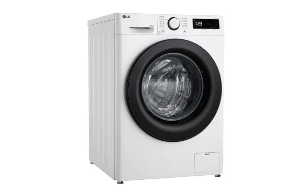 LG Serie R5 F4DR509SBW - Vaske-/ tørremaskine - bredde: 60 cm - dybde: 62 cm - højde: 85 cm - frontbetjening - 9 kg - 1400 rpm - hvid