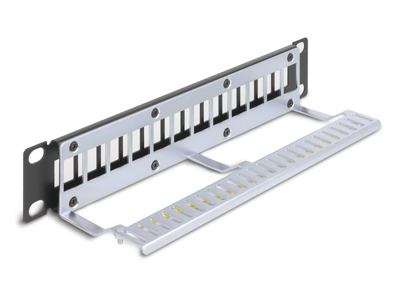 Delock Patchpanel Keystone 12 Port 1 HE 10