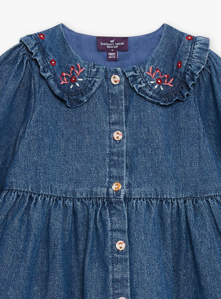 Robe bleue en jean