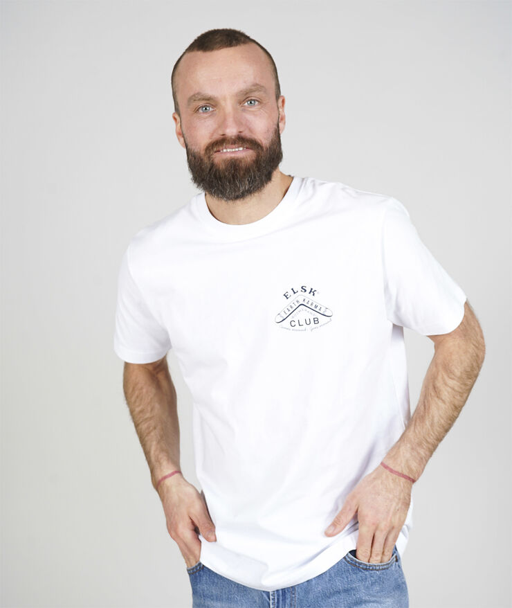 ELSK BOOMERANG CH MEN'S BRUSHED T-SHIRT 001 optic white
