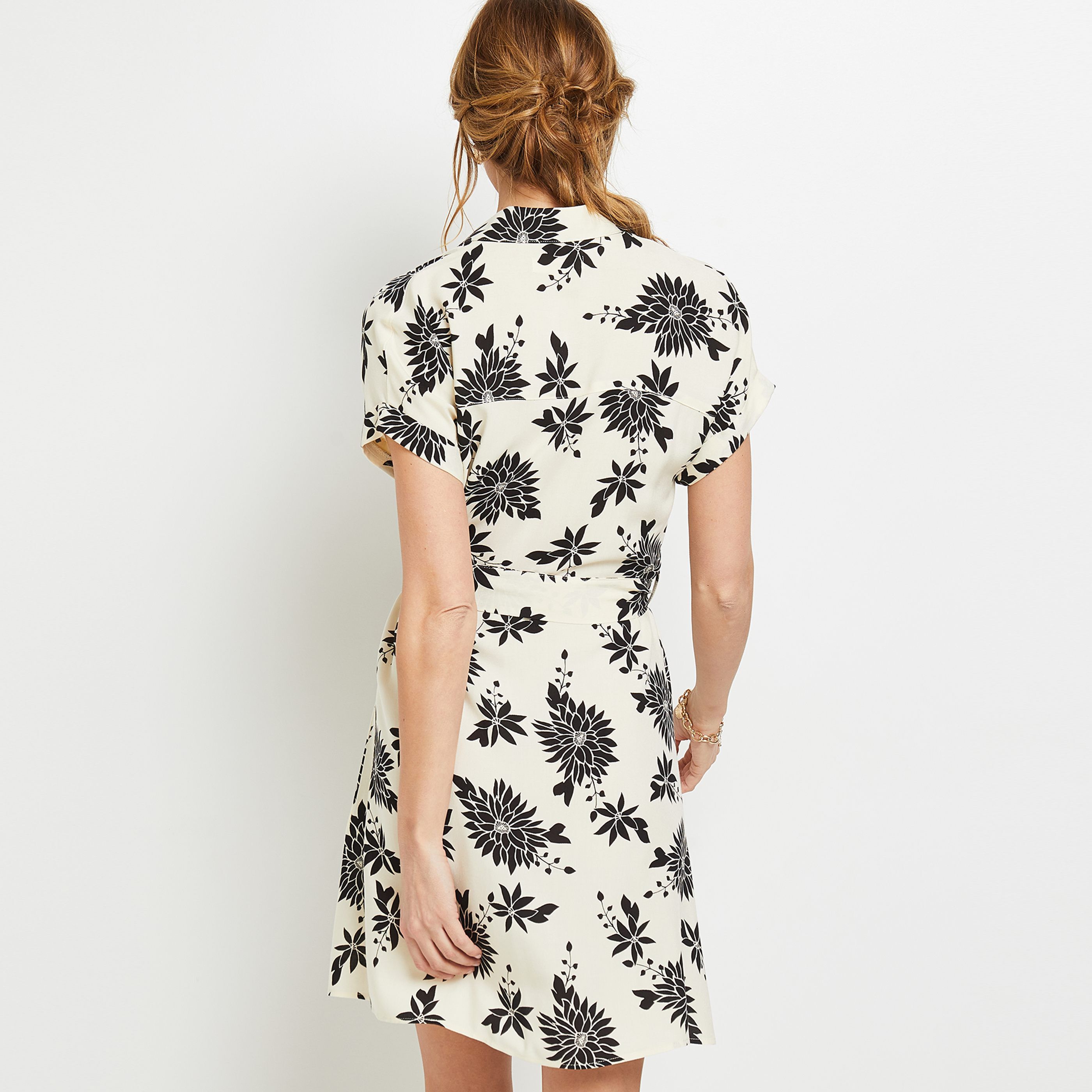 Robe chemise femme - ECRU