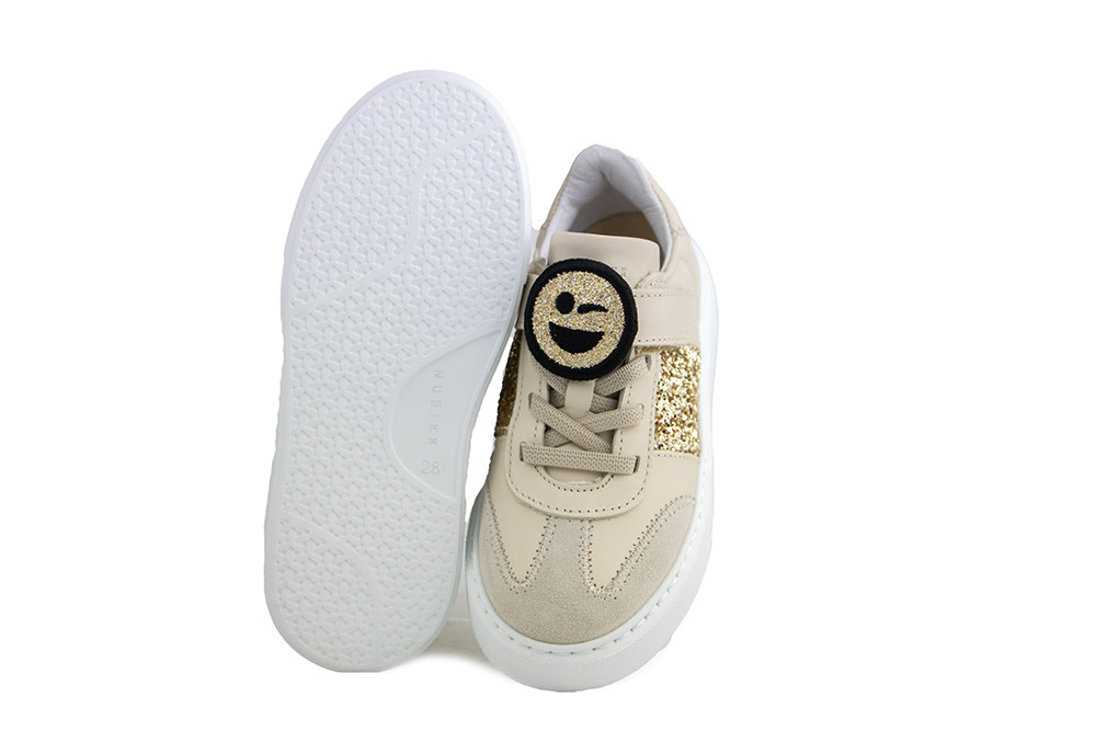 Nubikk Vince Wing K Beige Combi Glitter Gold