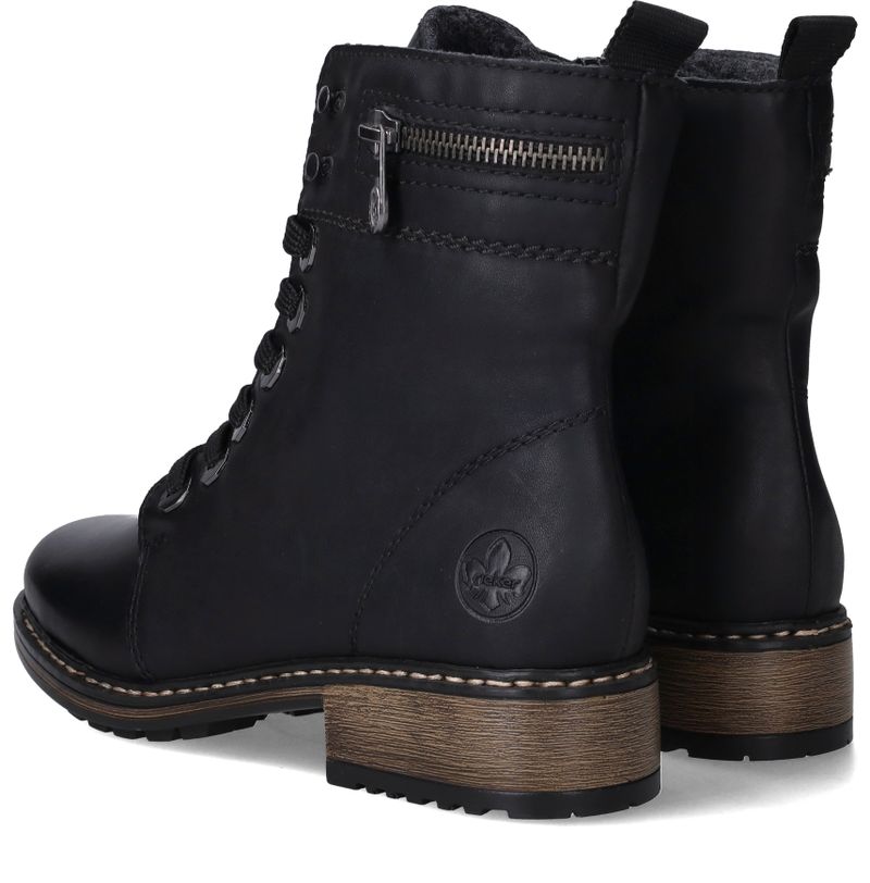 Rieker Veterboots Zwart Dames