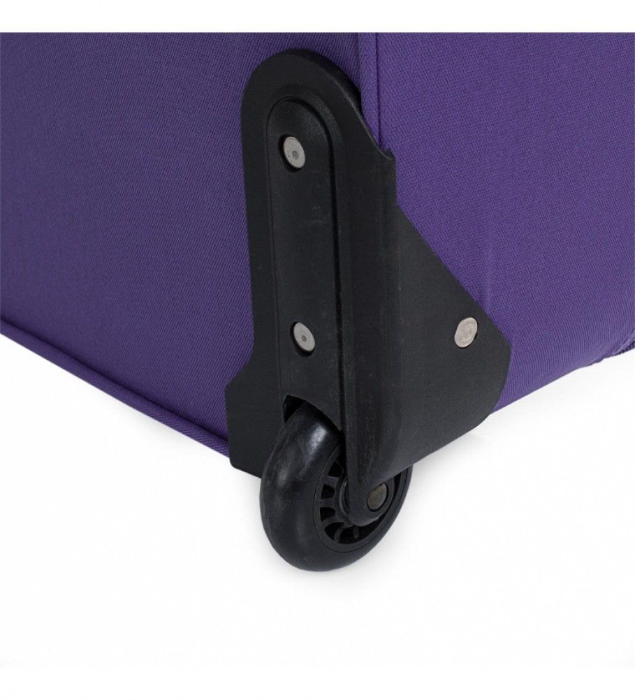 Mala de cabine ITACA com 2 rodas T71950 roxa - 55x39x18cm -