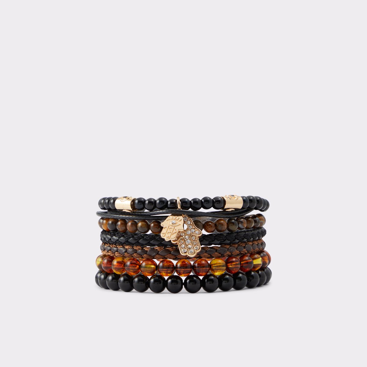 Adrayand Black-Gold Multi Men Jewelry & Watches