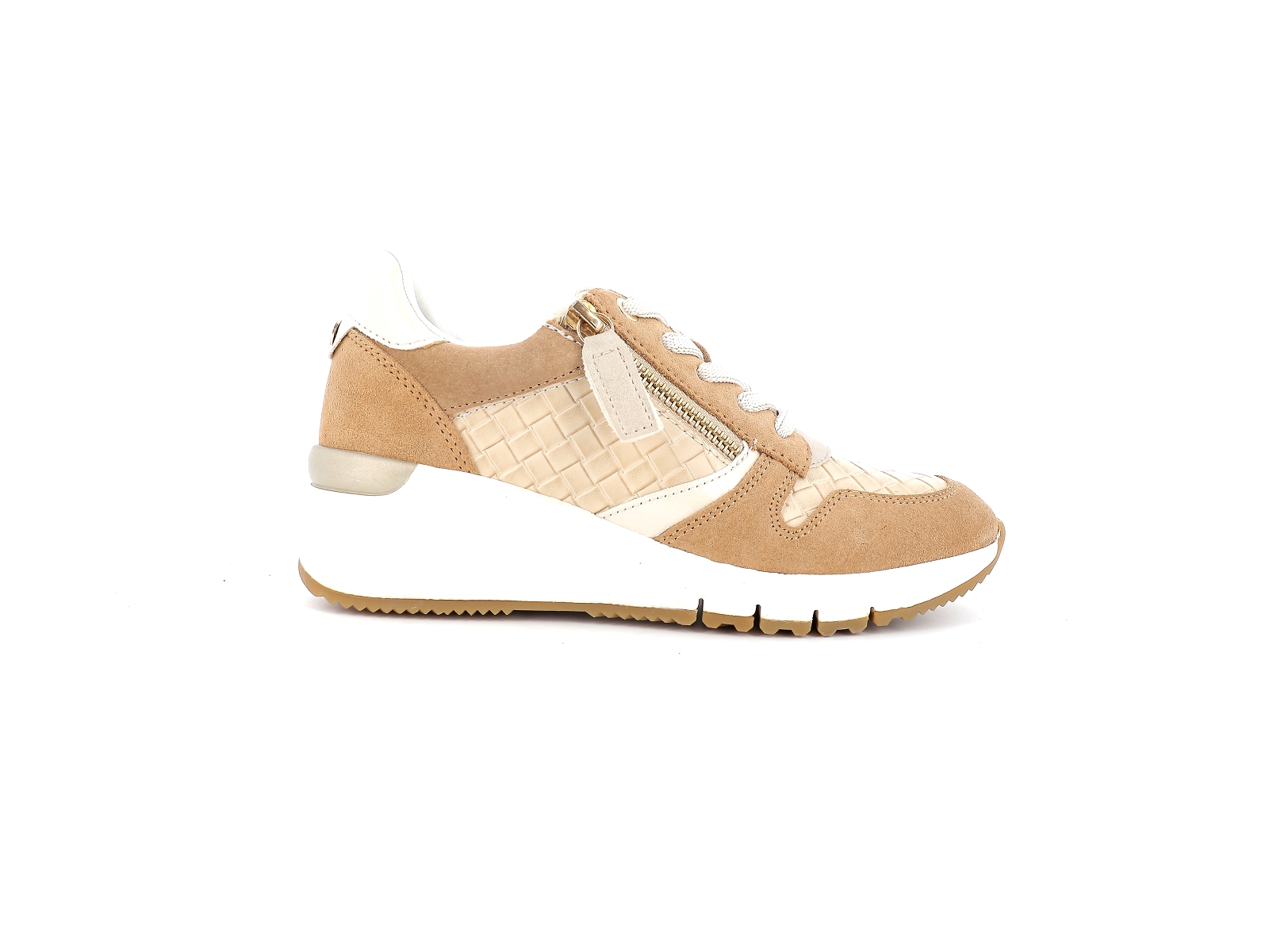 Tamaris-23702 Matières combinées Beige Marron