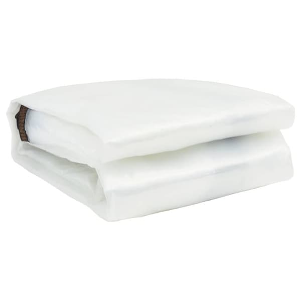 vidaXL Klar presenning med maljer 6x6 m polyetylen