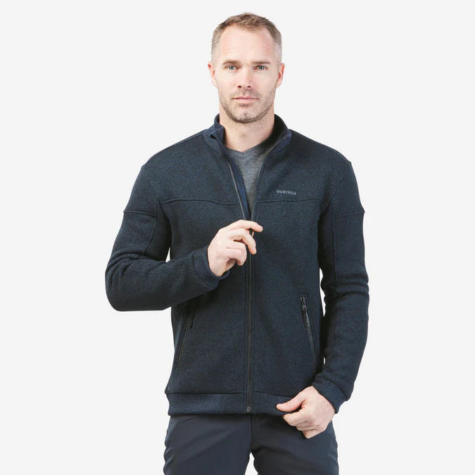 Decathlon Quechua - Jaqueta de inverno masculina Quechua SH100 em fleece
