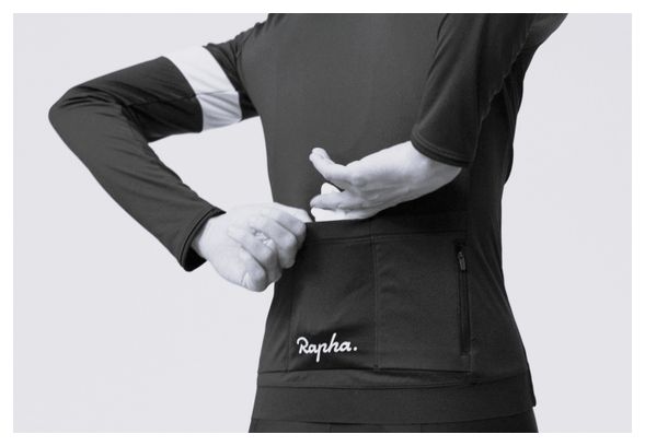 Maillot Manches Longues Rapha Core Bleu / Blanc Femme