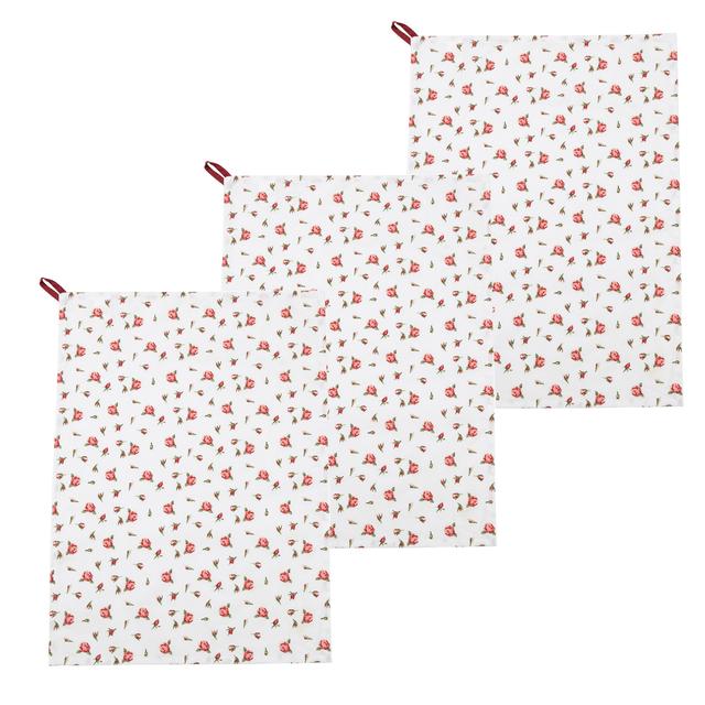 Küchentuch Rosenmotiv, 3er-Set
