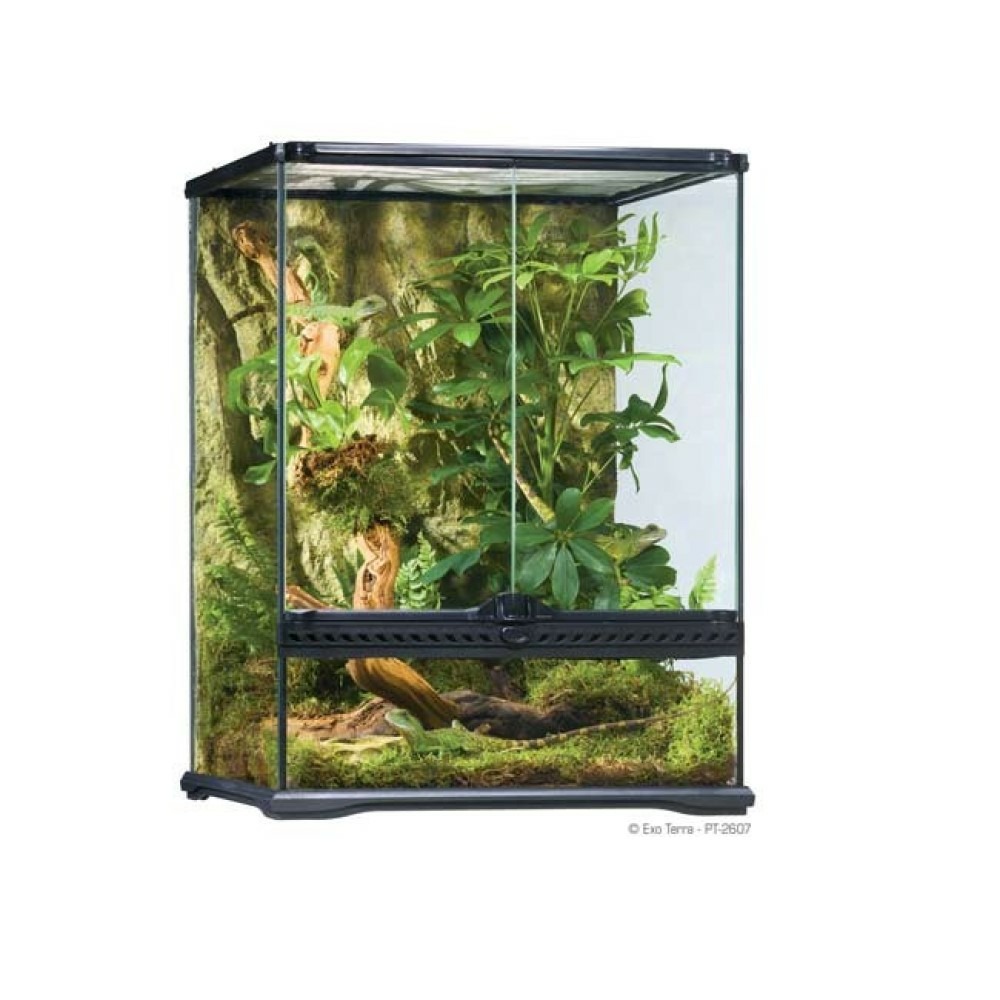 Terrarium s/haut, 120l, 45x45x60cm