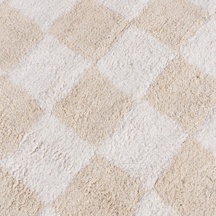 Retro vloerkleed - Gambit Creme/Wit