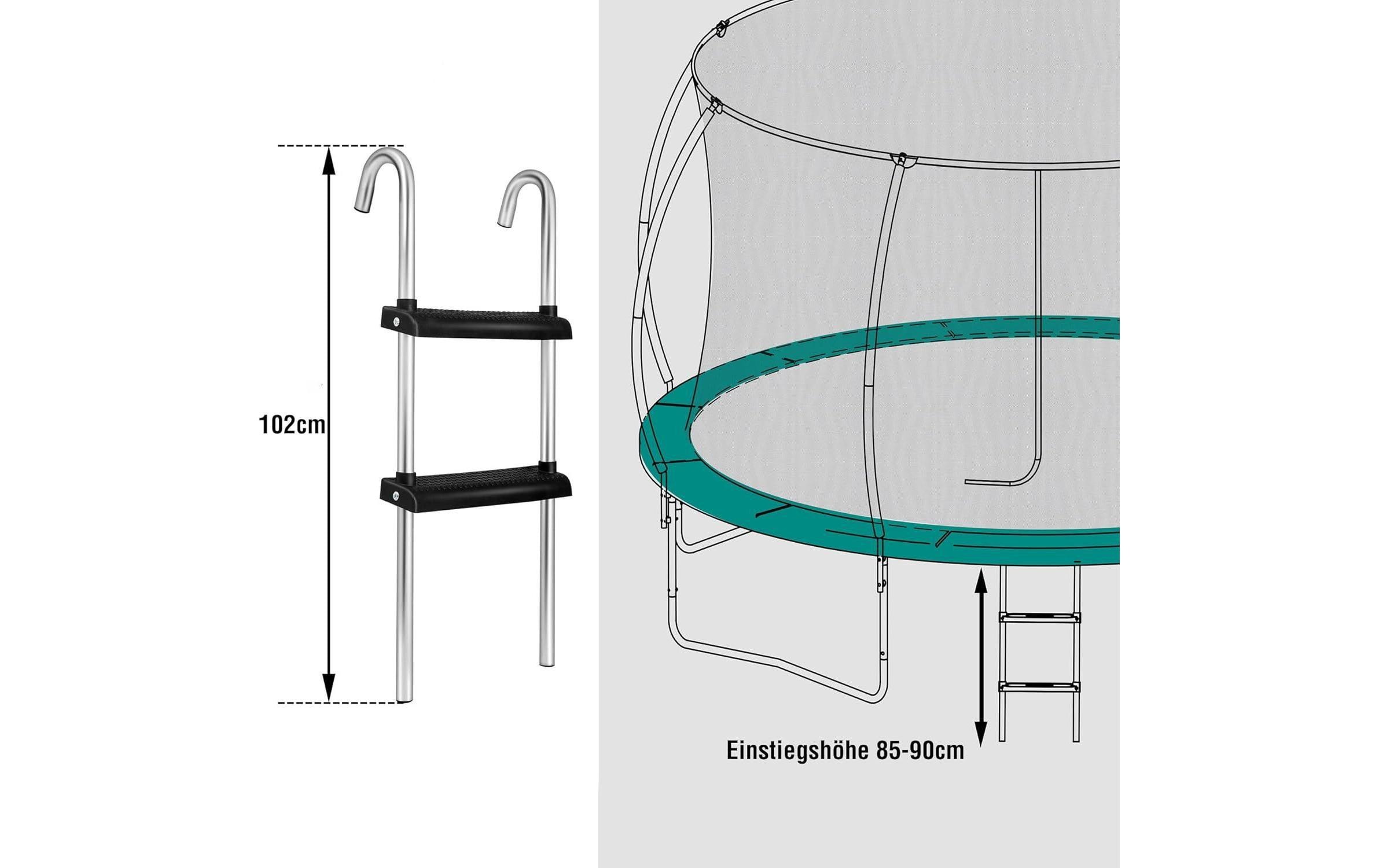 KOOR Gartentrampolin »mit Leiter Ø 244 cm« Ø 244 cm