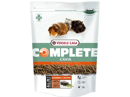 Versele-Laga Cavia Complete, Snack, 1,75 kg, Marsvin, Vitamin A, vitamin C, vitamin D3, vitamin E, Derivatives of vegetable origin (timothy, grasses and herbs 7%), fruit (elderberry 5%), minerals,...