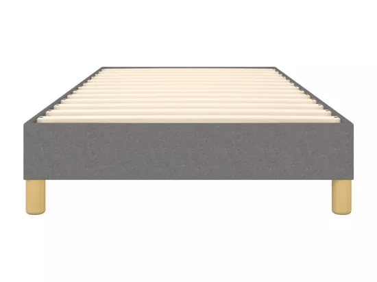 Sommier à lattes de lit Gris foncé 90x190 cm Tissu