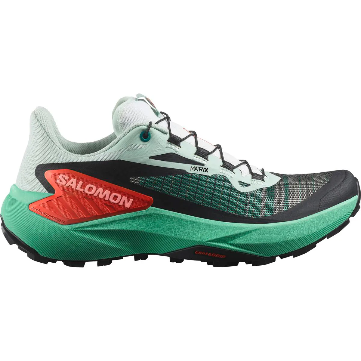 Salomon Women's Genesis Bay / Electric Green / Cherry Tomato