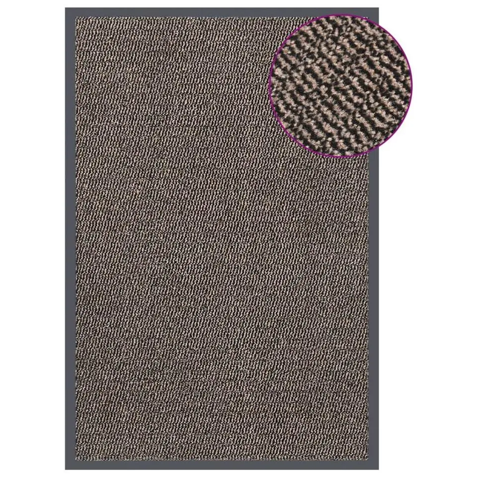 vidaXL - Deurmat - Bruin - Polypropyleen - 80 x 120 cm
