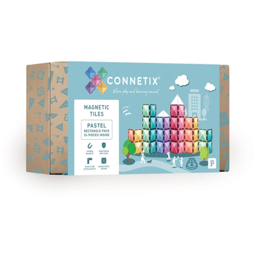 Køb Connetix Pastel Rectangle Pak 24 Styks