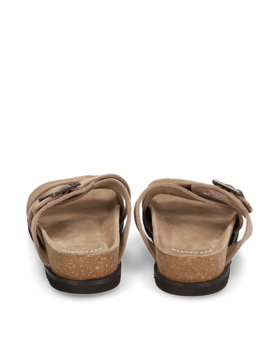 Veloursleder Pantoffel