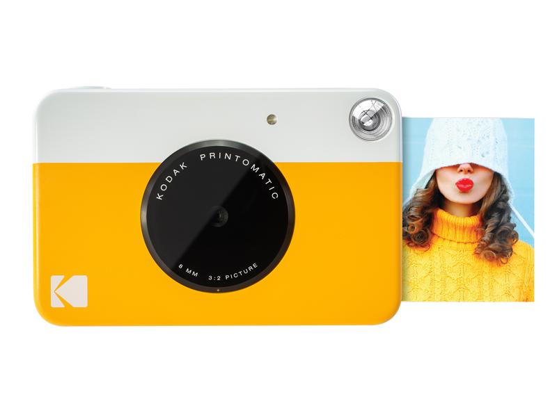 Kodak Fotokamera Printomatic Gelb Aufnahme und Abzug im Handumdrehen