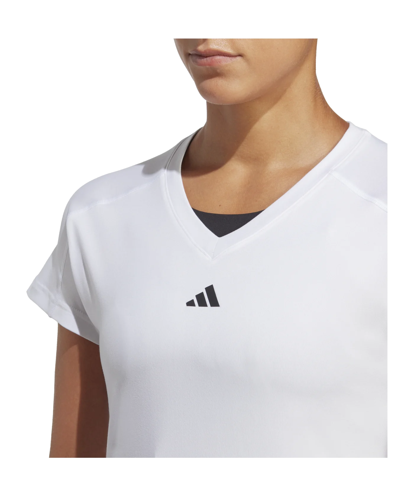 adidas AEROREADY Train Essentials Minimal Branding V-Neck White