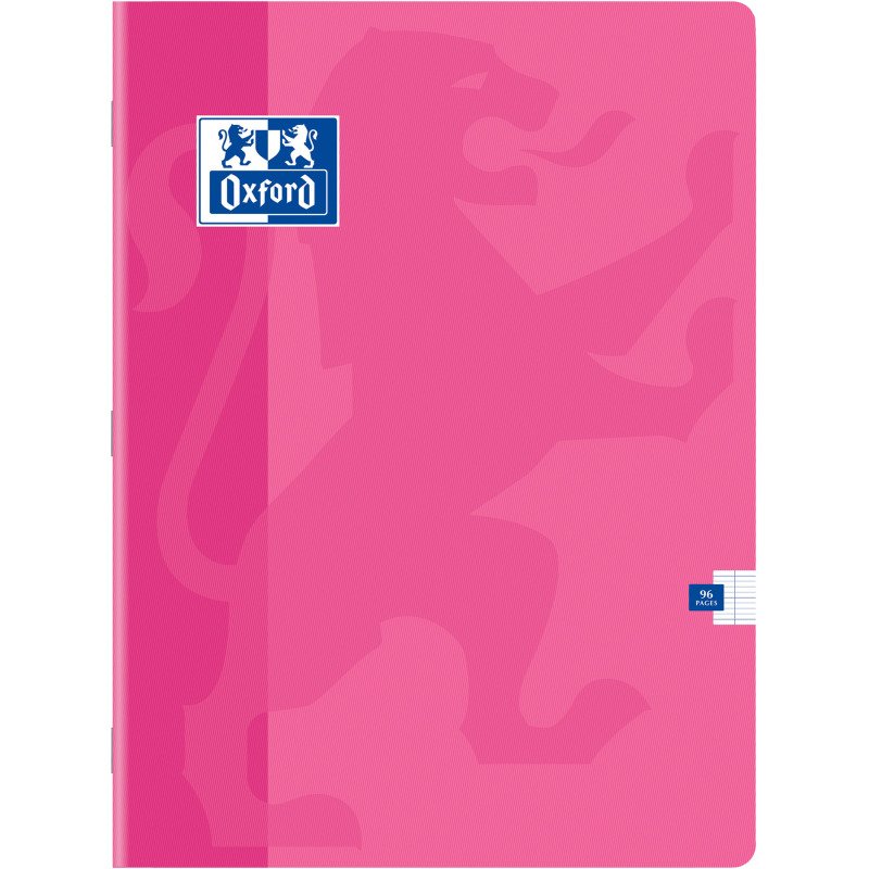 Cahier classique Oxford 24 x 32 cm assorti - grands carreaux - 96 pages