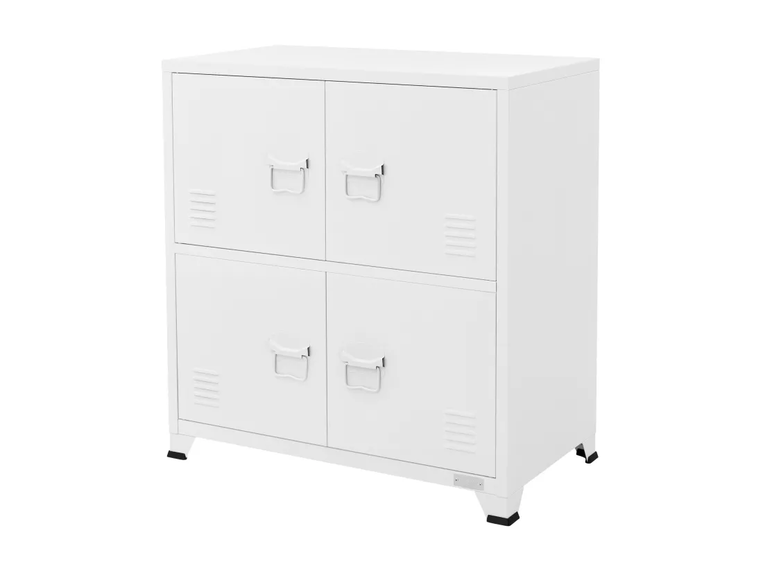 Armoire de bureau Armoire métallique avec étagères Armoire en acier 75x40x80,5cm