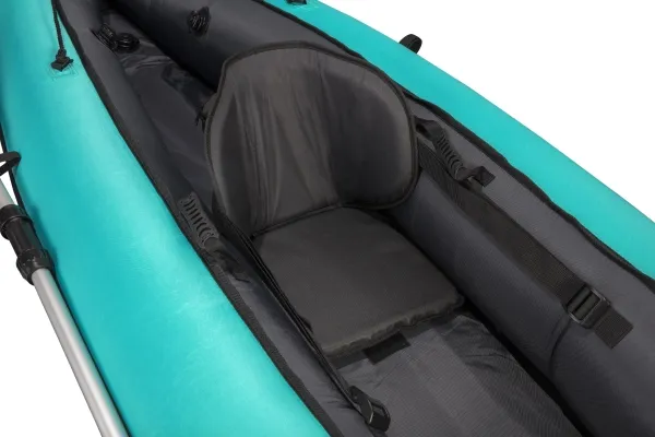 Bestway 65118 - Oppustelig kajak - 1 person(er) - 100 kg bæreevne, ISO 6185, Sort / Turkis, Nylon, Polyvinylchlorid (PVC)