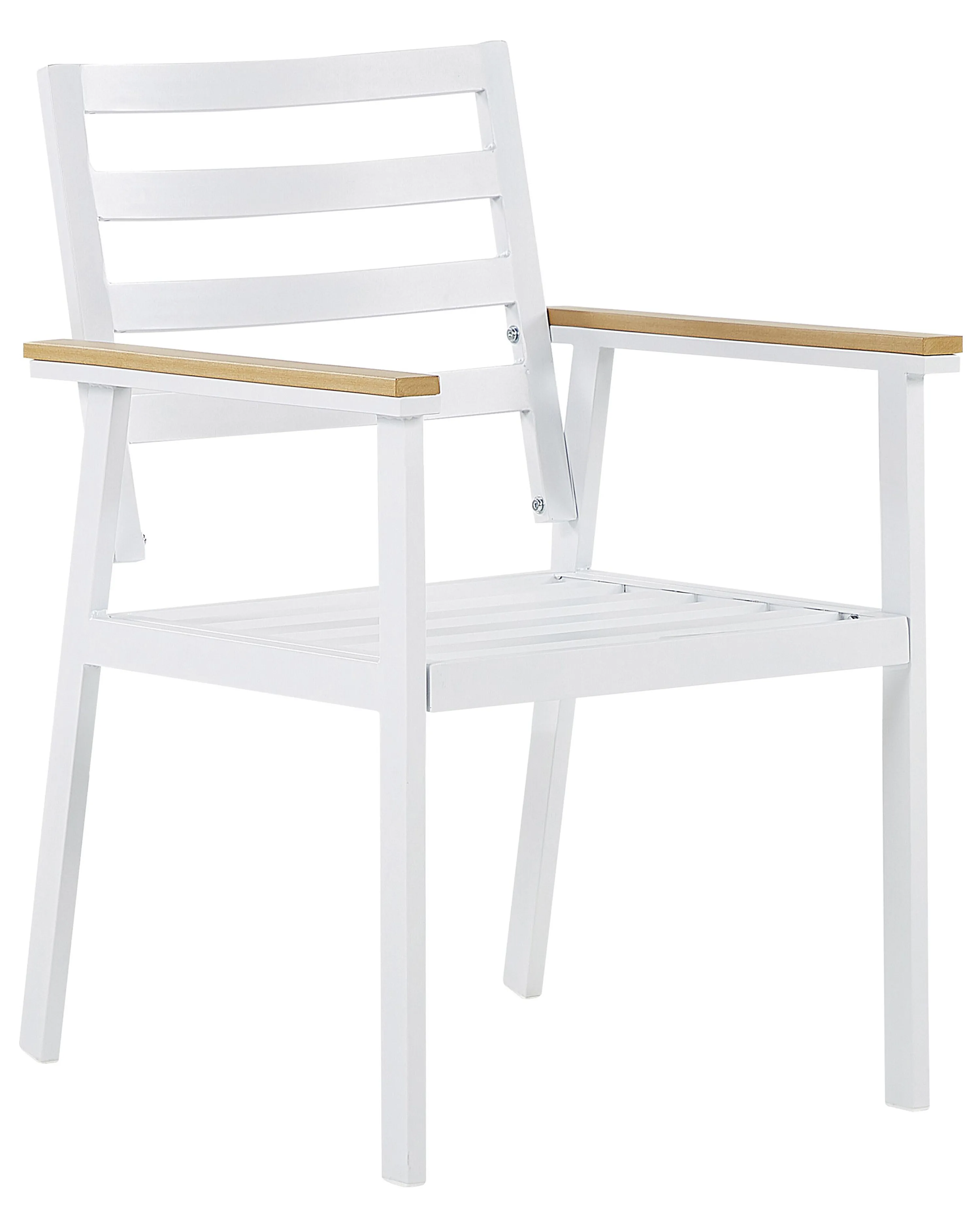 Set van 4 stoelen met zitkussen CAVOLI Metaal Beige