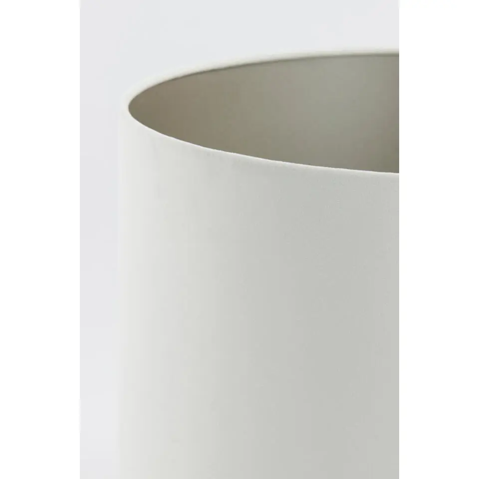 Cilinder Lampenkap Velours - Wit - Ø40x30cm