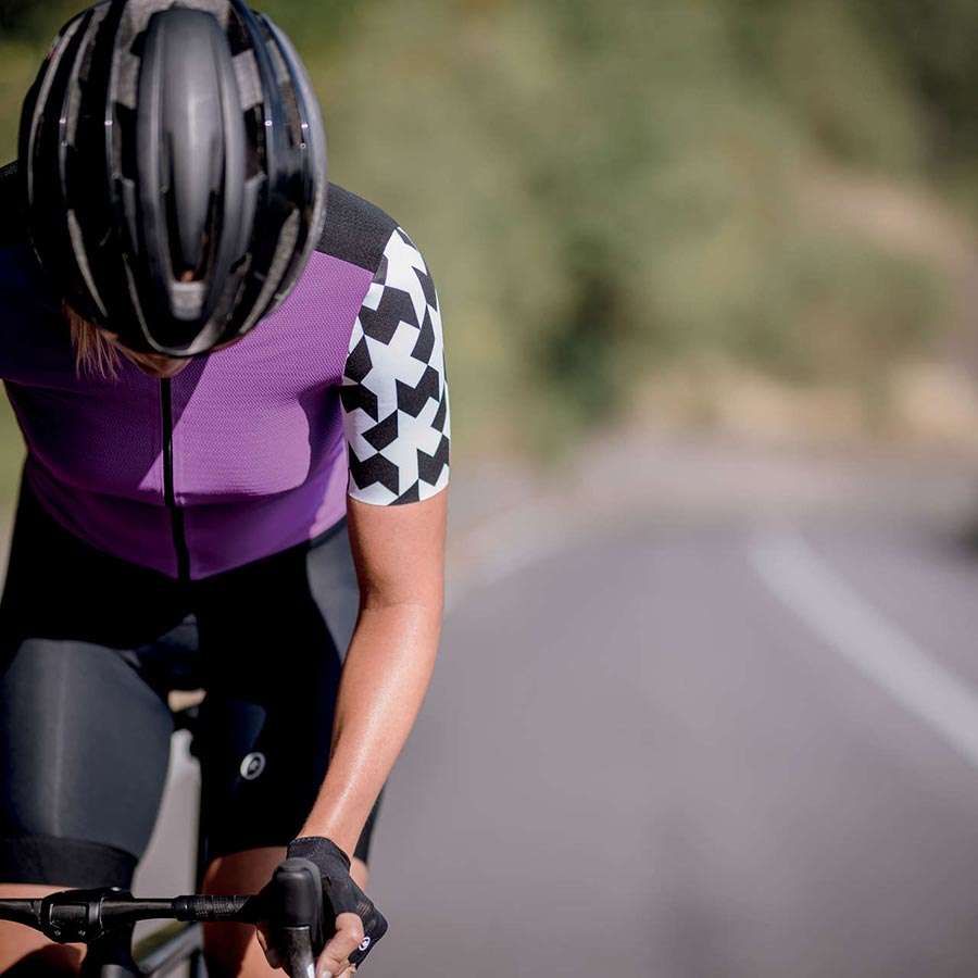 Assos Dyora RS Summer Fietsshirt Korte Mouwen Paars Dames