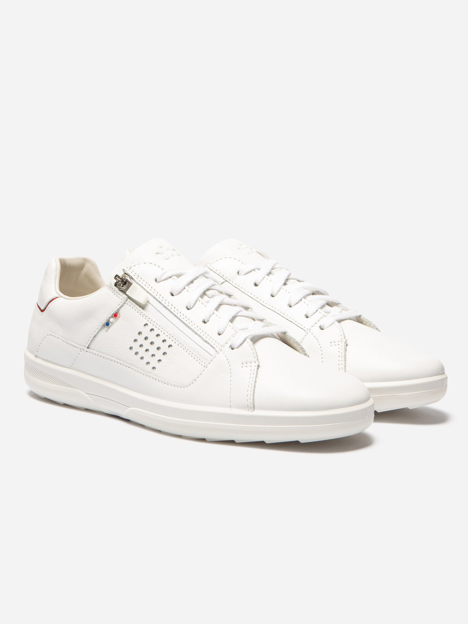 Baskets En Cuir Blanc