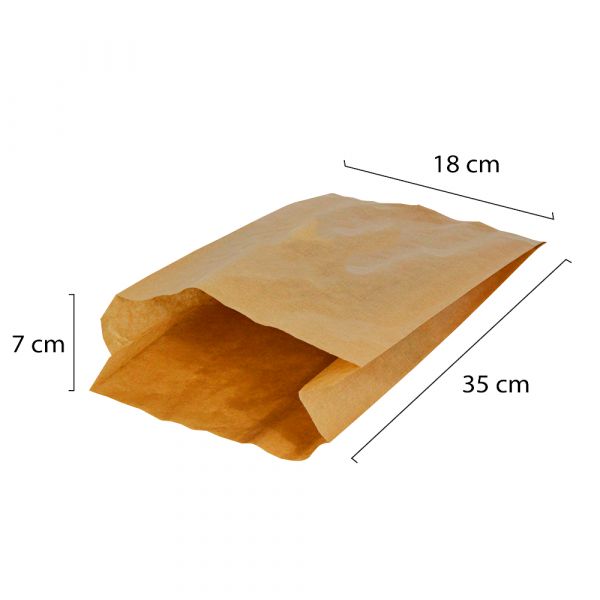 Saco de Papel Kraft 180x70x350mm 50 Un.