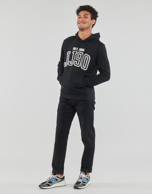 Jack & Jones - JJCEMB SWEAT HOOD - Noir