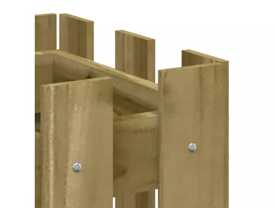 Jardinière bac lit surélevé bois marron 100 x 30 x 30 cm 02_0039819